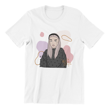 Unisex Organic Cotton T-shirt with Illustration - In Time