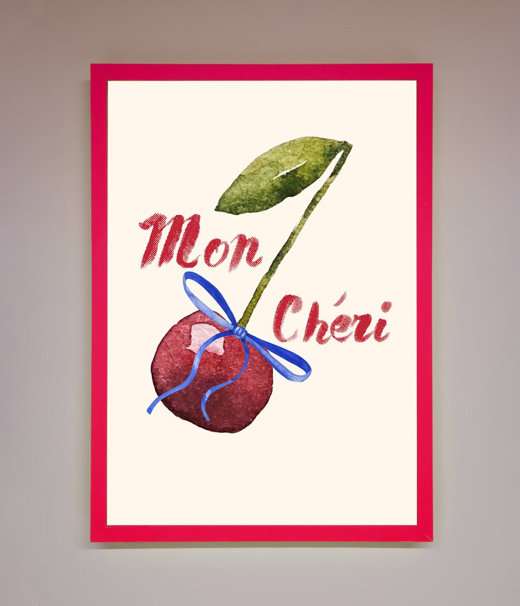 Mon Cheri Cherry Framed Wall Art