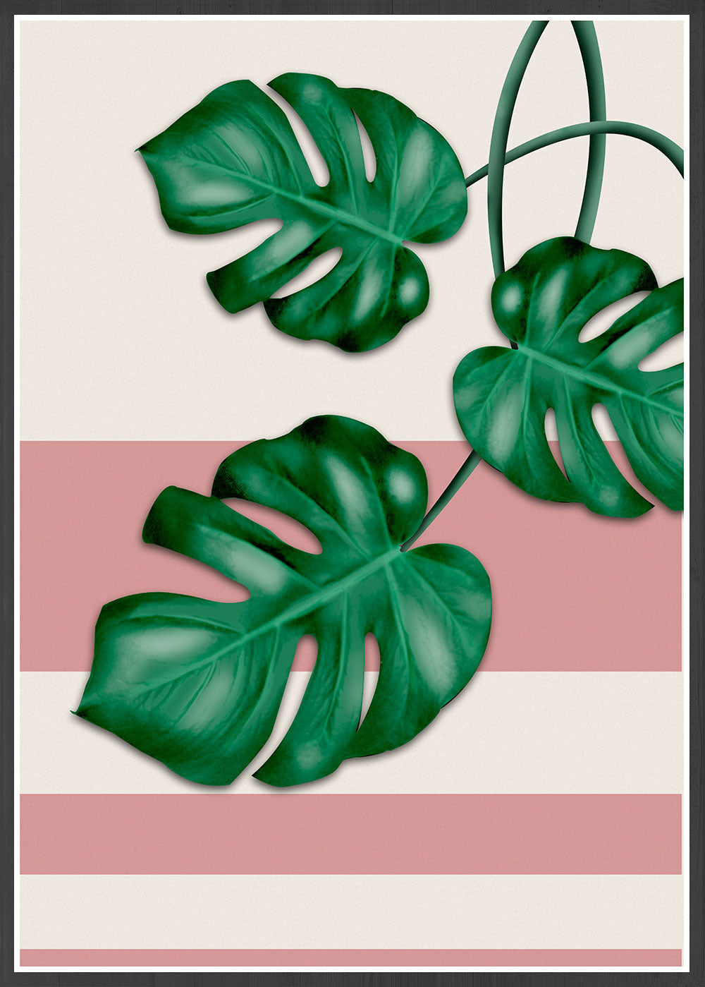 Pink Monstera Deliciosa Print