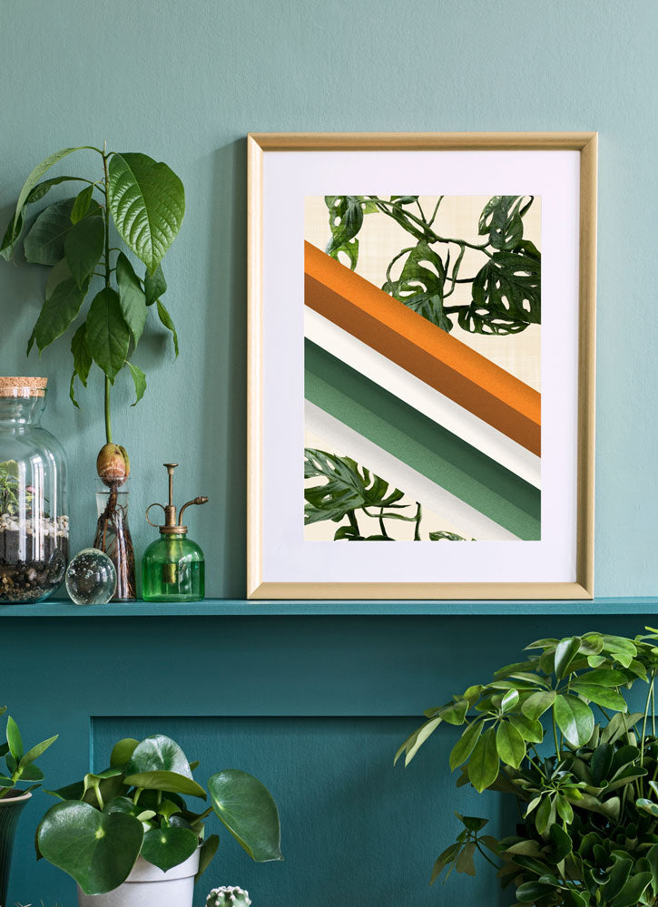 Monstera Ramp Retro Wall Art