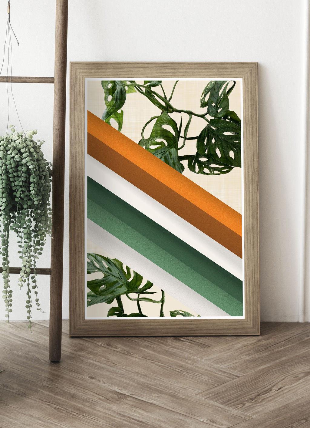 Monstera Ramp Retro Wall Art