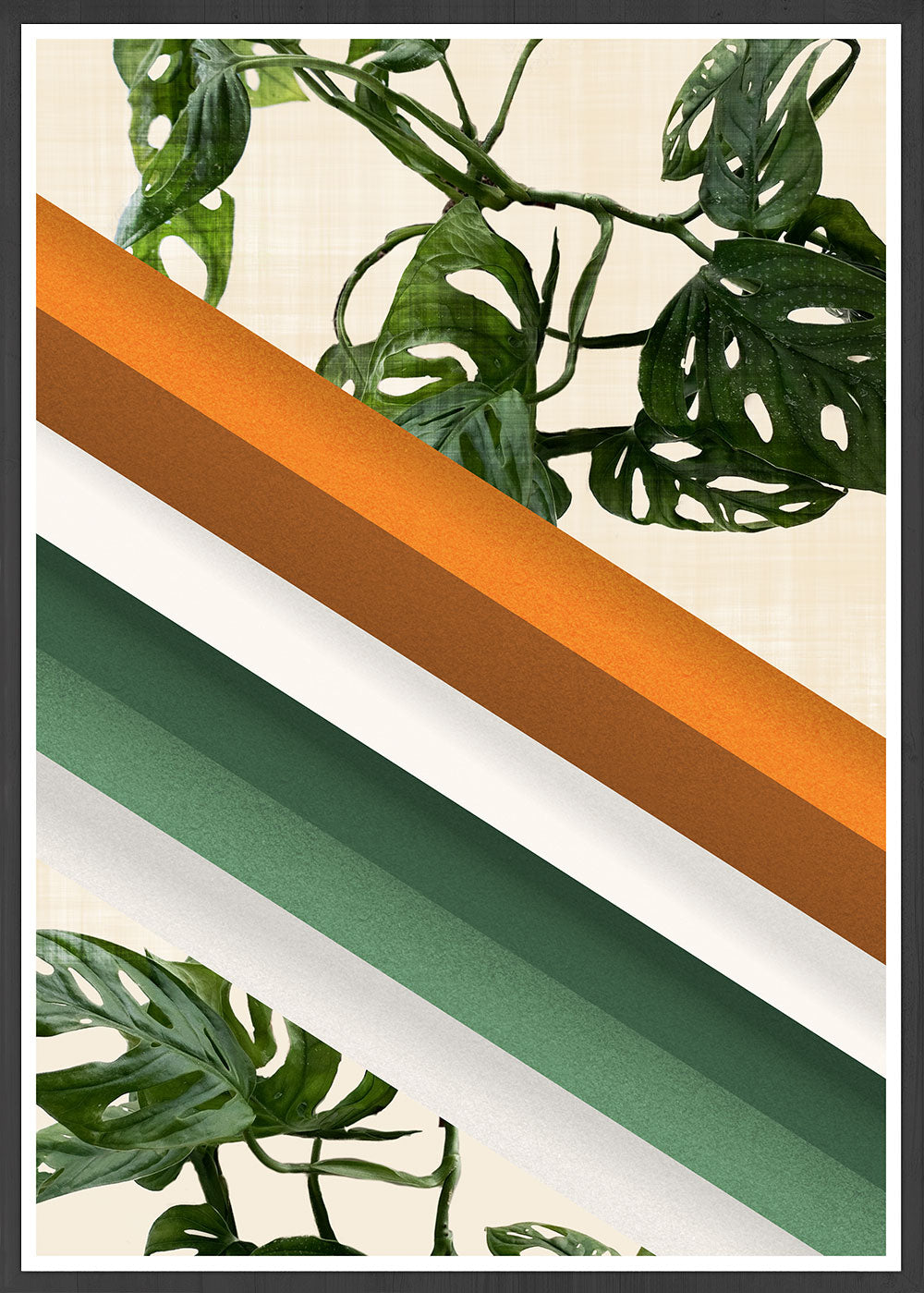 Monstera Ramp Retro Wall Art