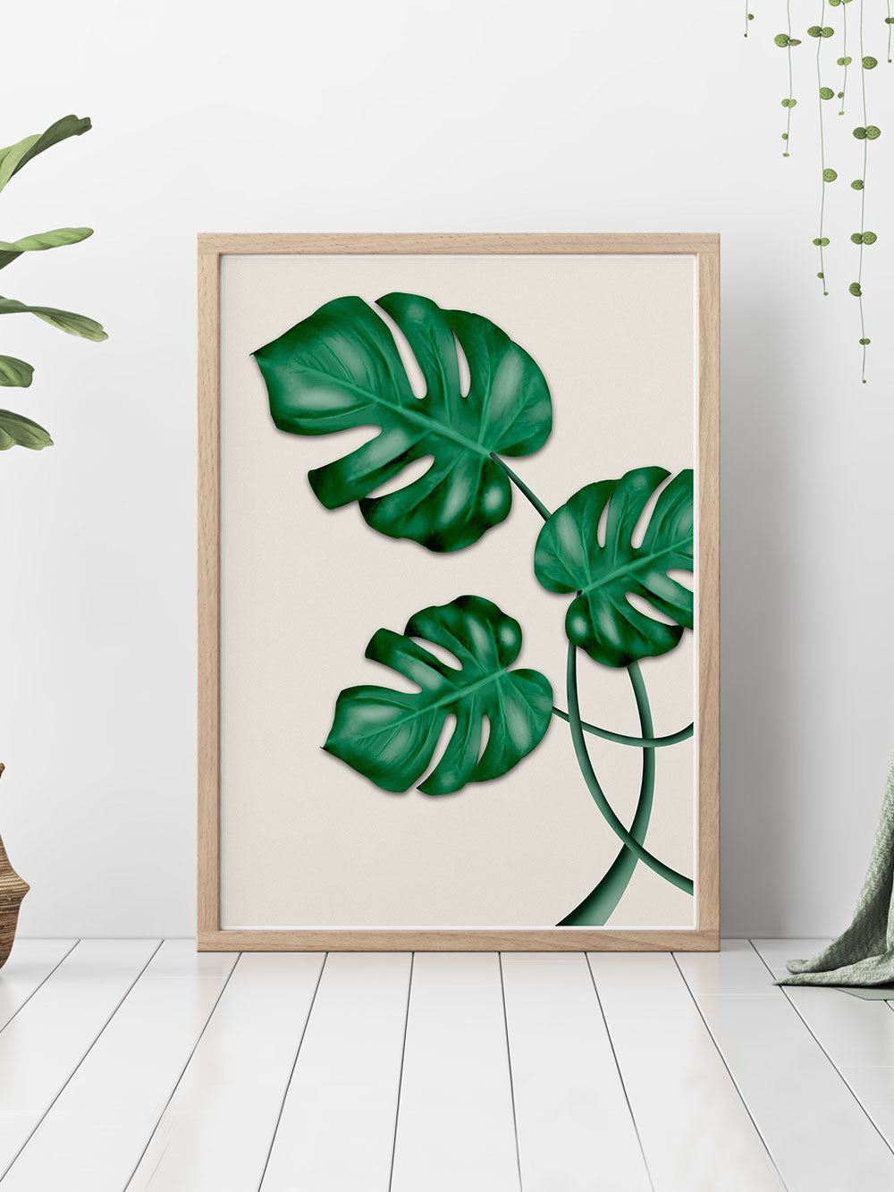 Monstera Print Wall Art