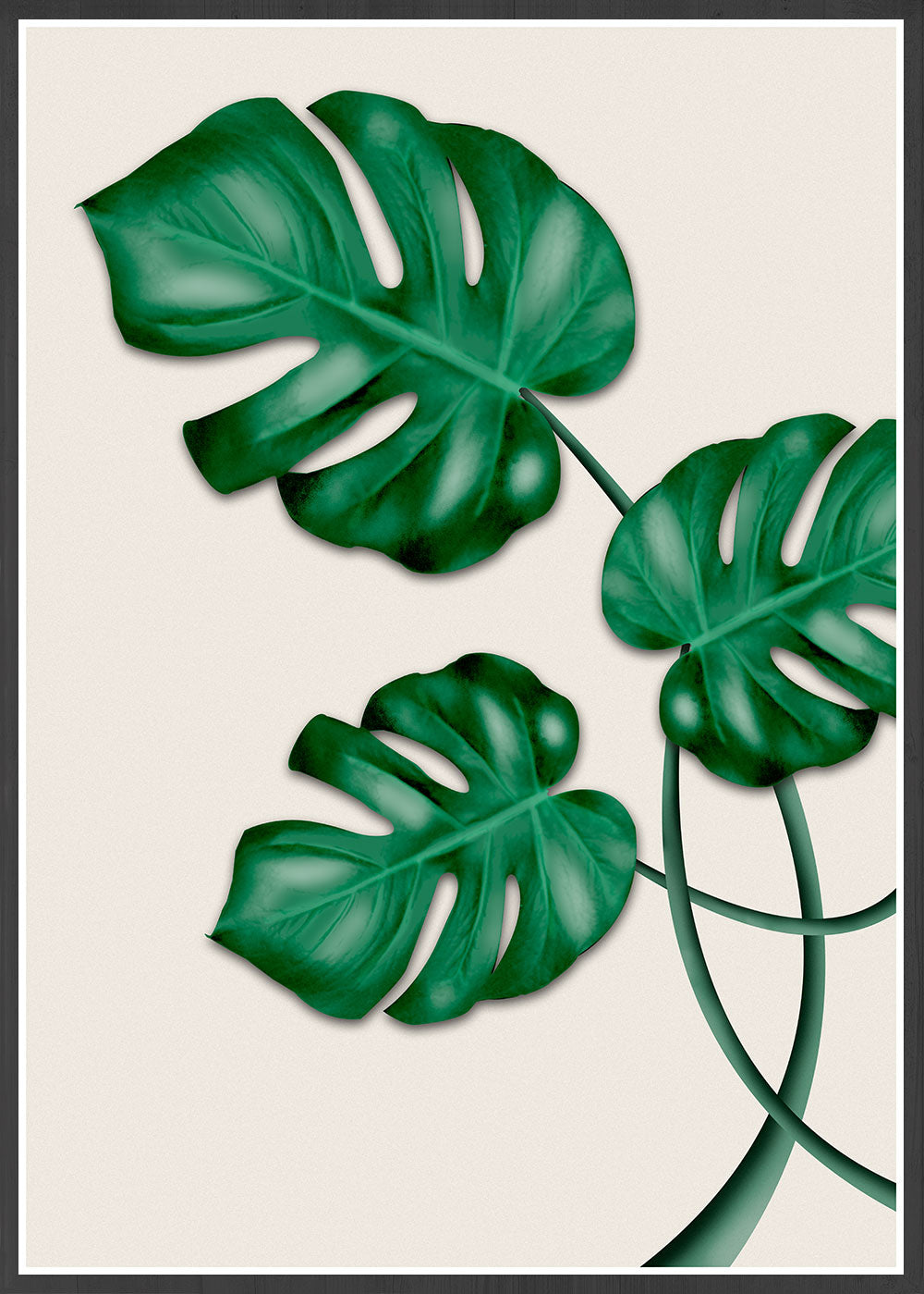Monstera Print Wall Art