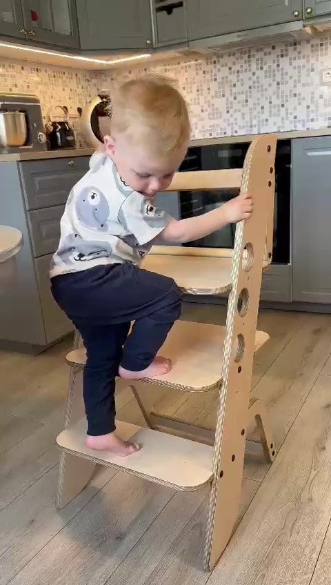 Montessori Learning Tower, Kitchen Helper, Baby High Chair - Louis