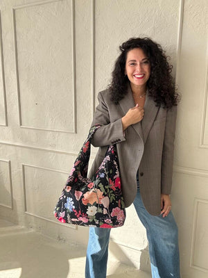 soft lightweight moon bag with a comforting hobo shape and garbanota lining