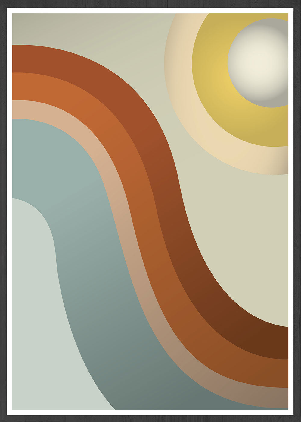 Moon Walk Retro Art Print