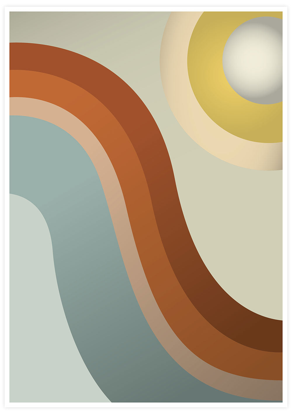 Moon Walk Retro Art Print