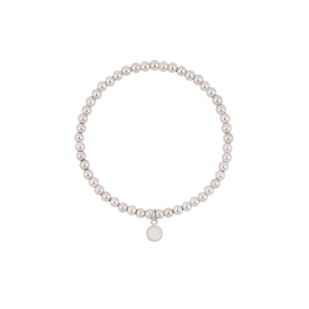 Moonstone Birthstone Bracelet in Sterling Silver or Gold Filled