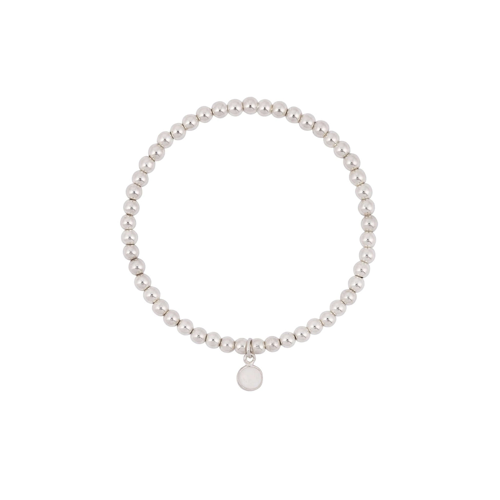 Moonstone Birthstone Bracelet in Sterling Silver or Gold Filled