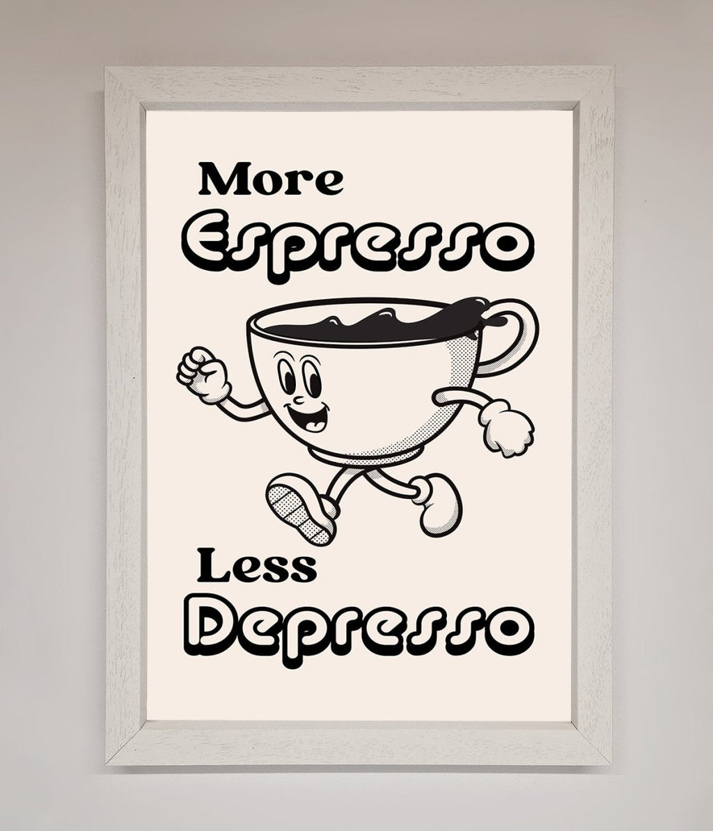More Espresso Framed Print