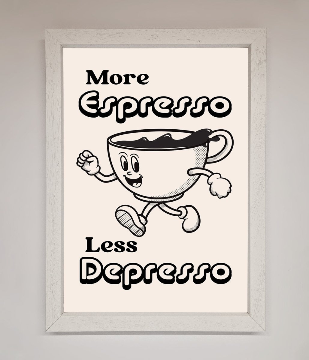 More Espresso Framed Print