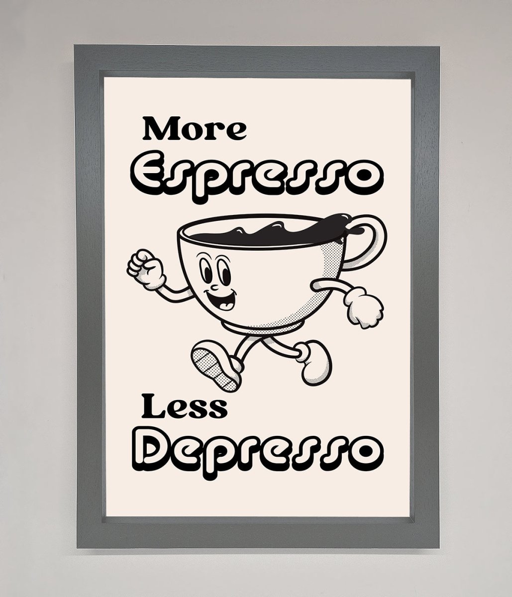 More Espresso Framed Print