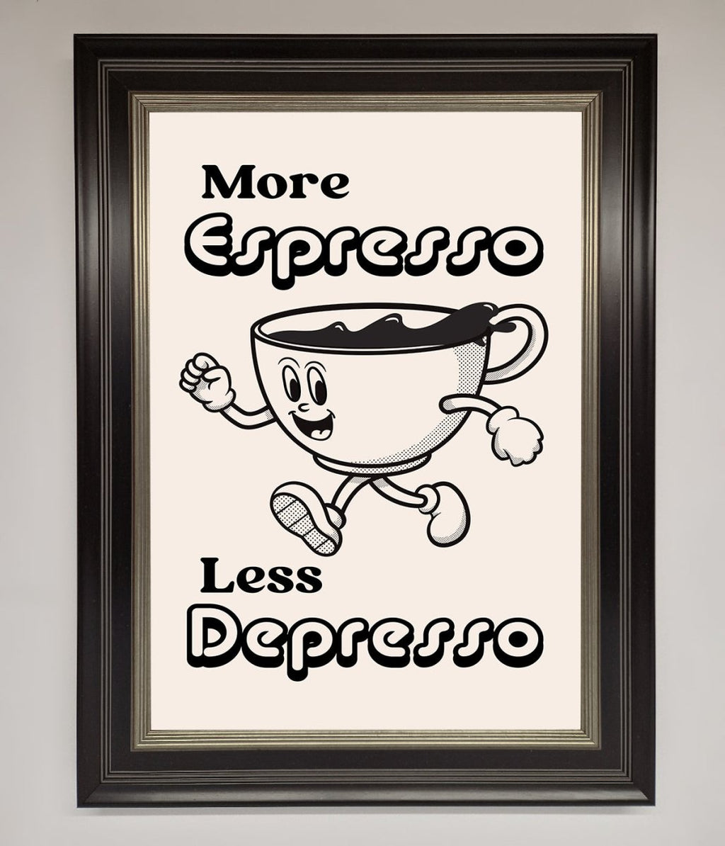 More Espresso Framed Print