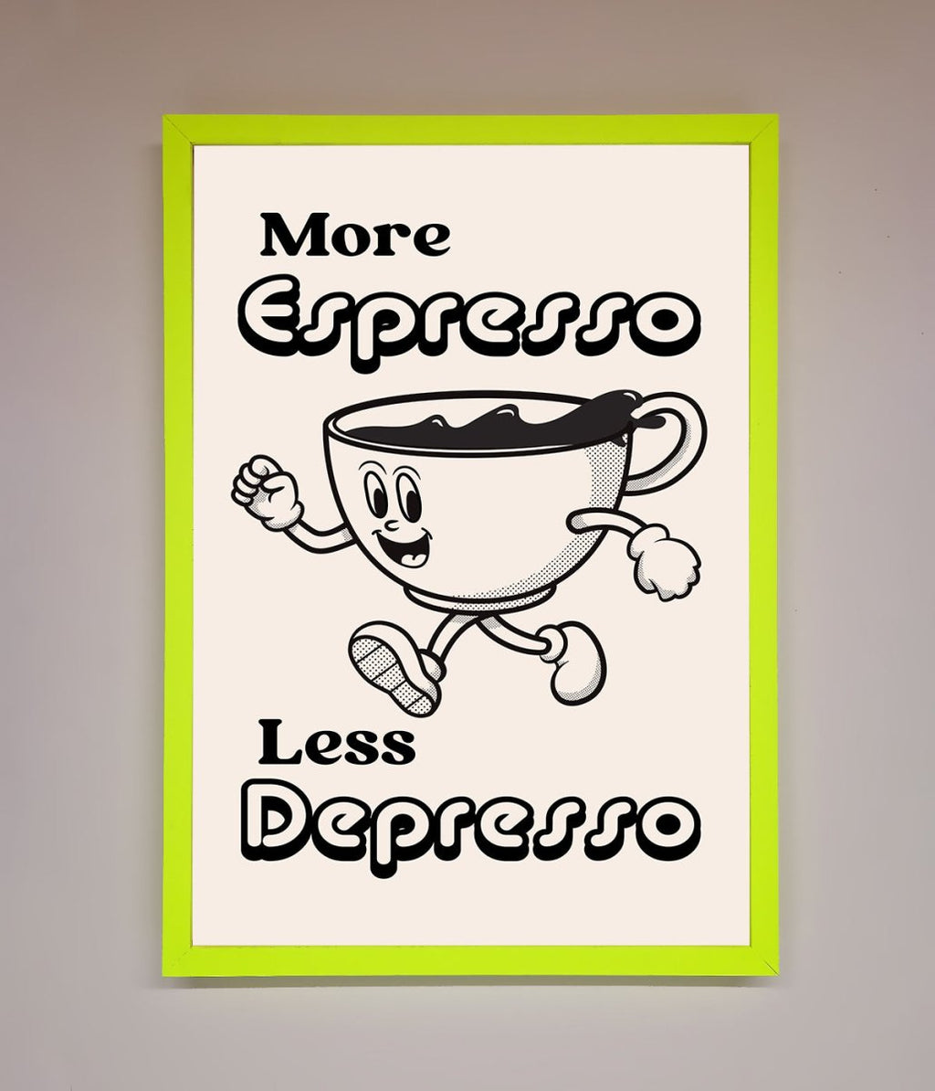 More Espresso Framed Print