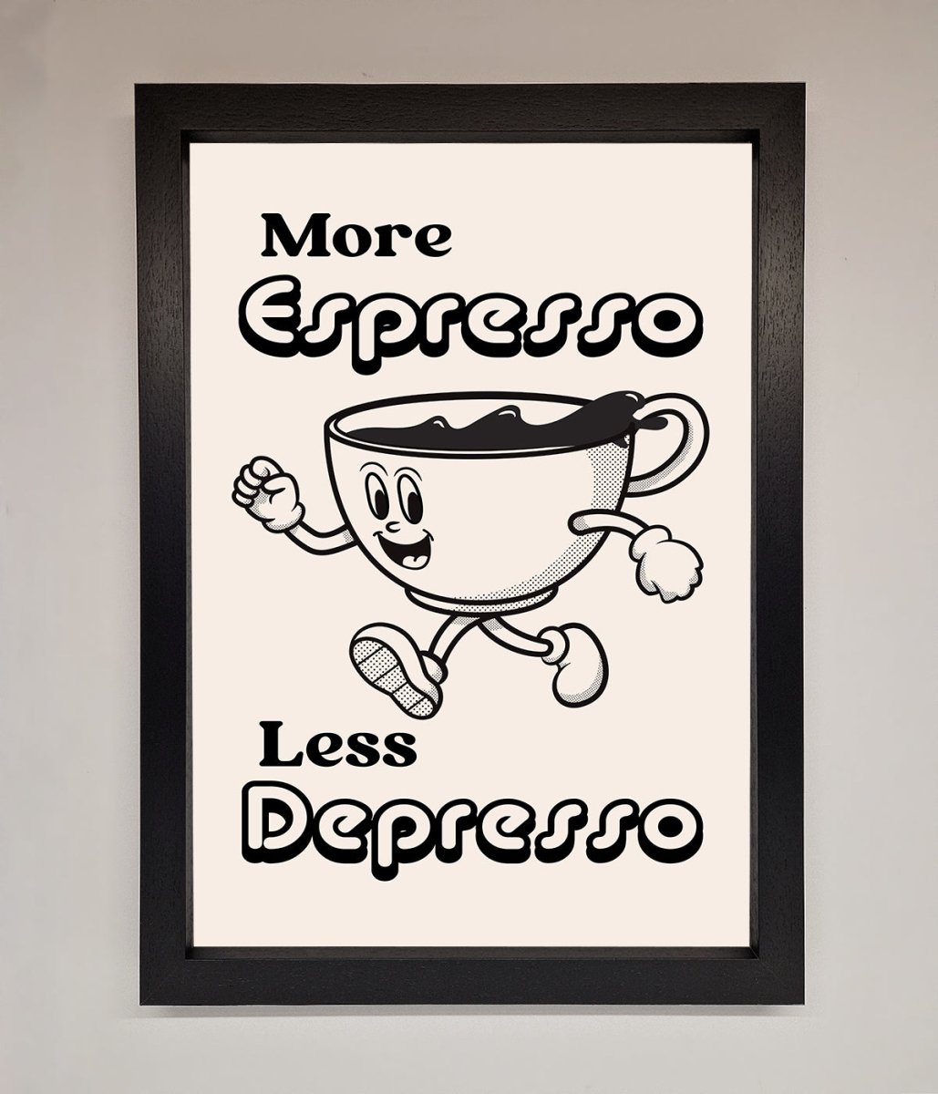 More Espresso Framed Print