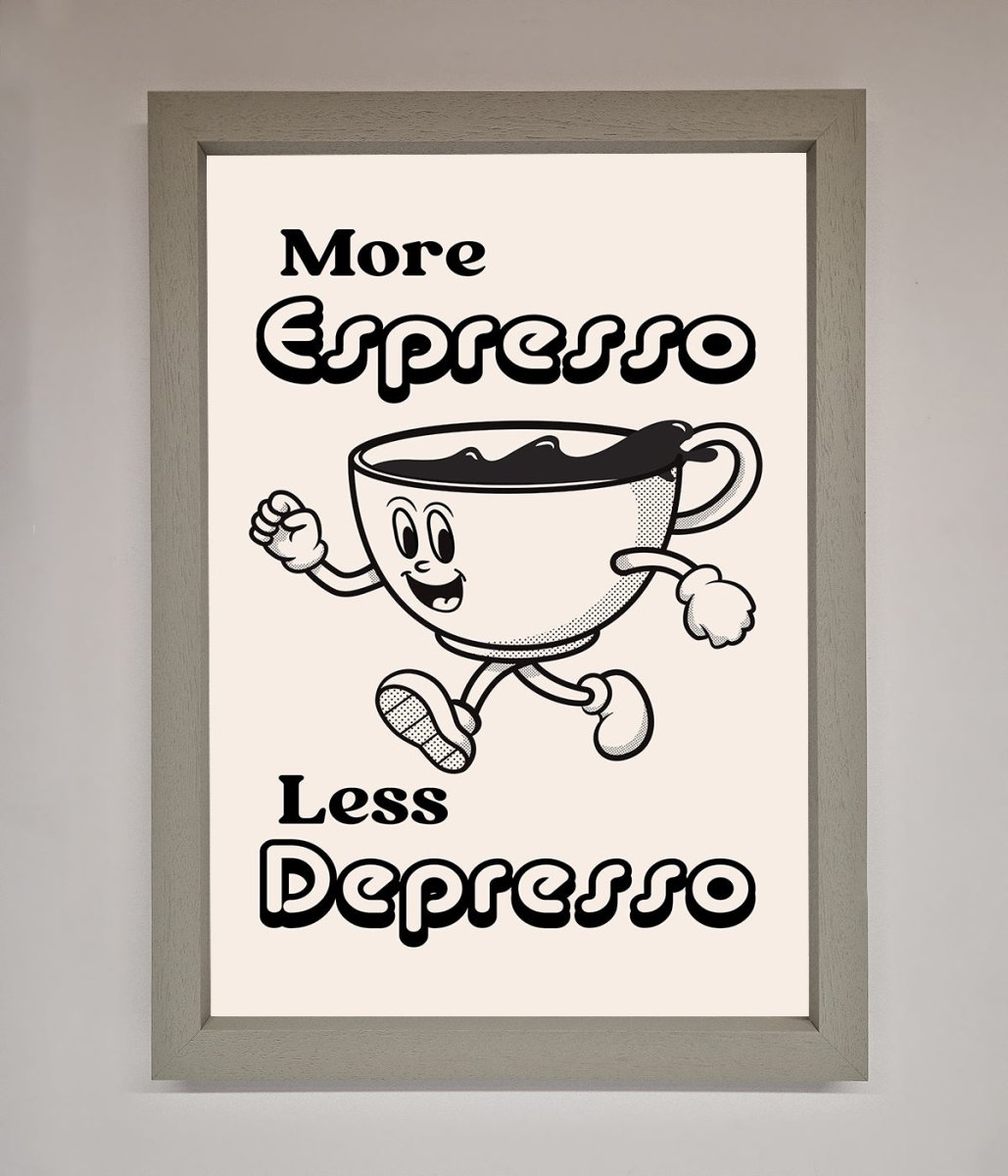 More Espresso Framed Print