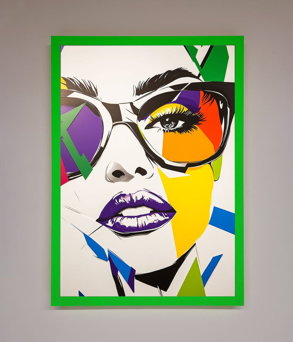 MultiColour Face Framed Wall Art