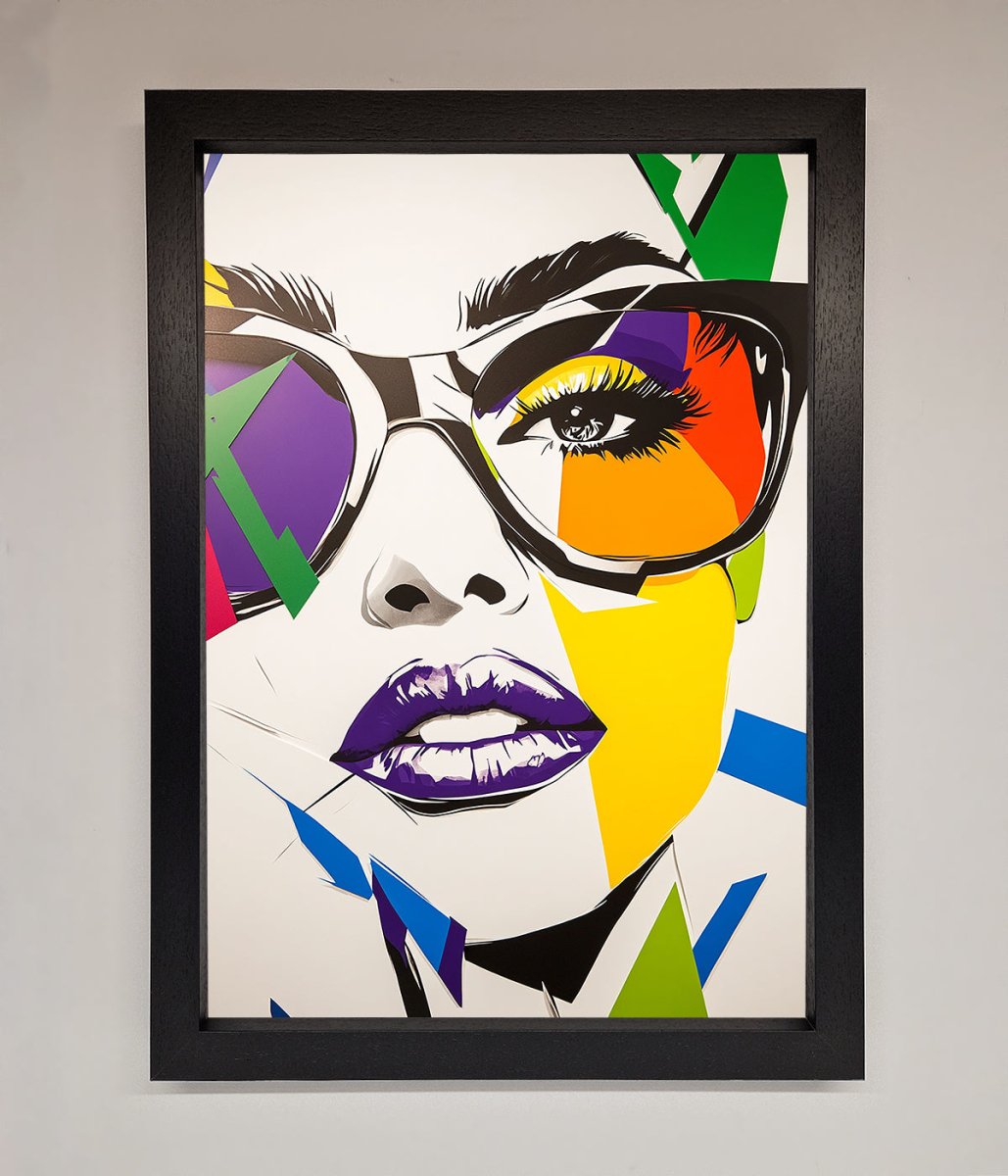MultiColour Face Framed Wall Art