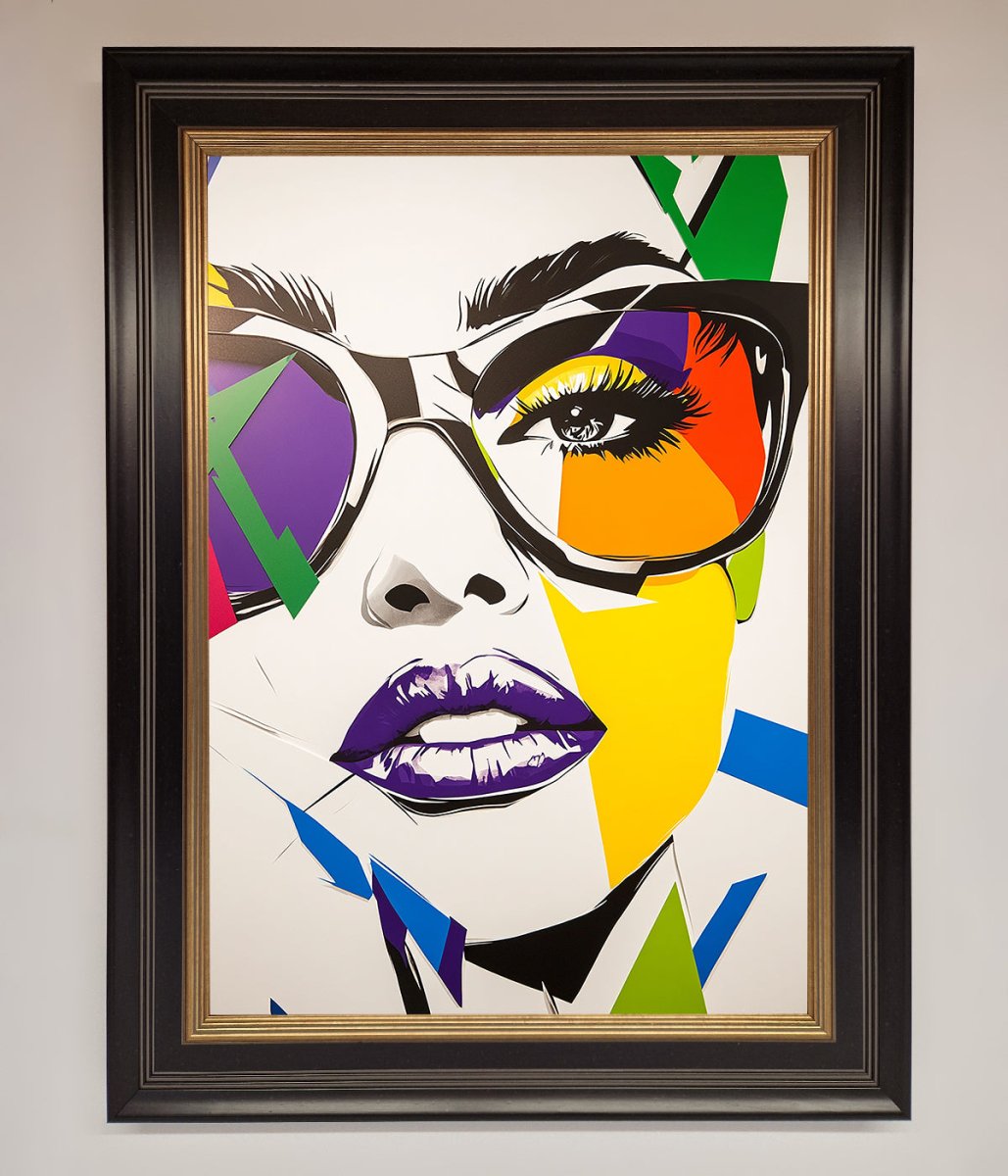 MultiColour Face Framed Wall Art