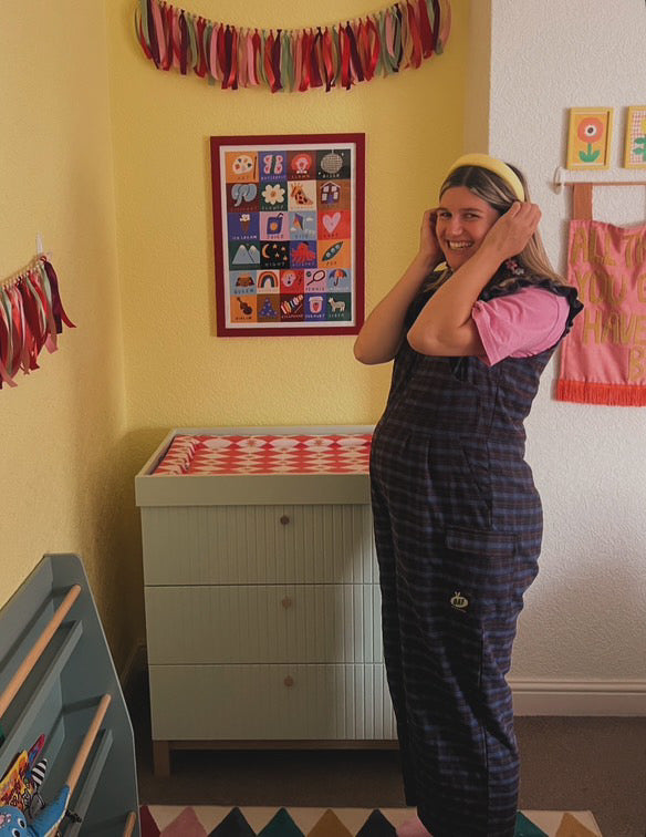 Standard Changing Mat - Red Harlequin