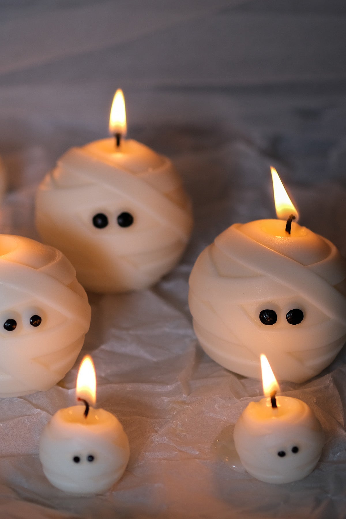 Mummy Ghost Candle Duo