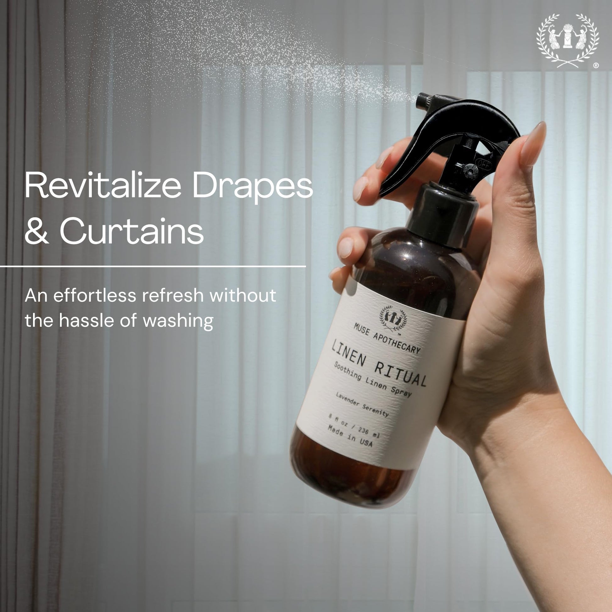 Linen Ritual Mist Amber Cashmere 8 oz