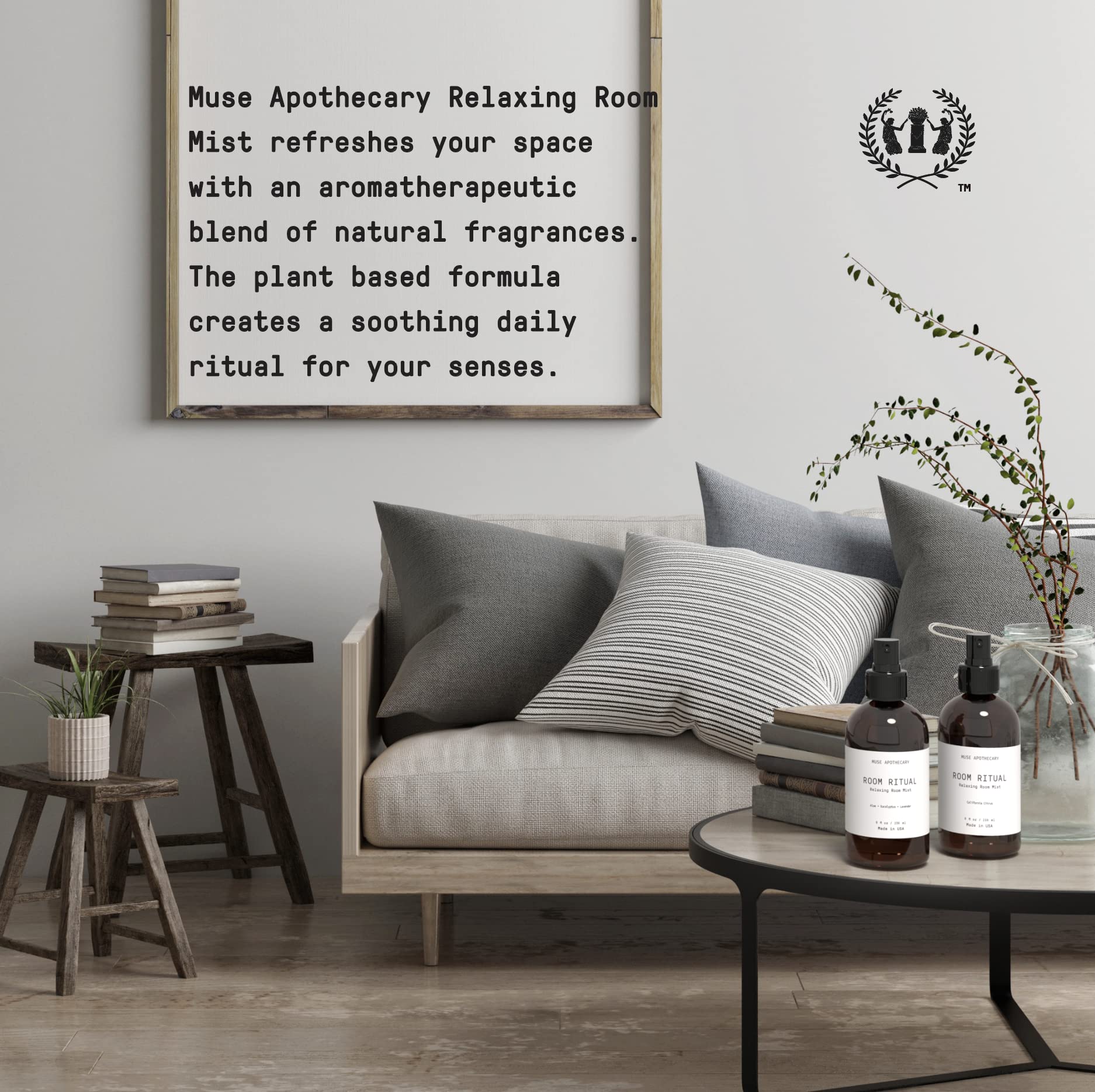 Room Ritual Aromatic Mist 4 oz Aloe Eucalyptus Lavender 2 Pack