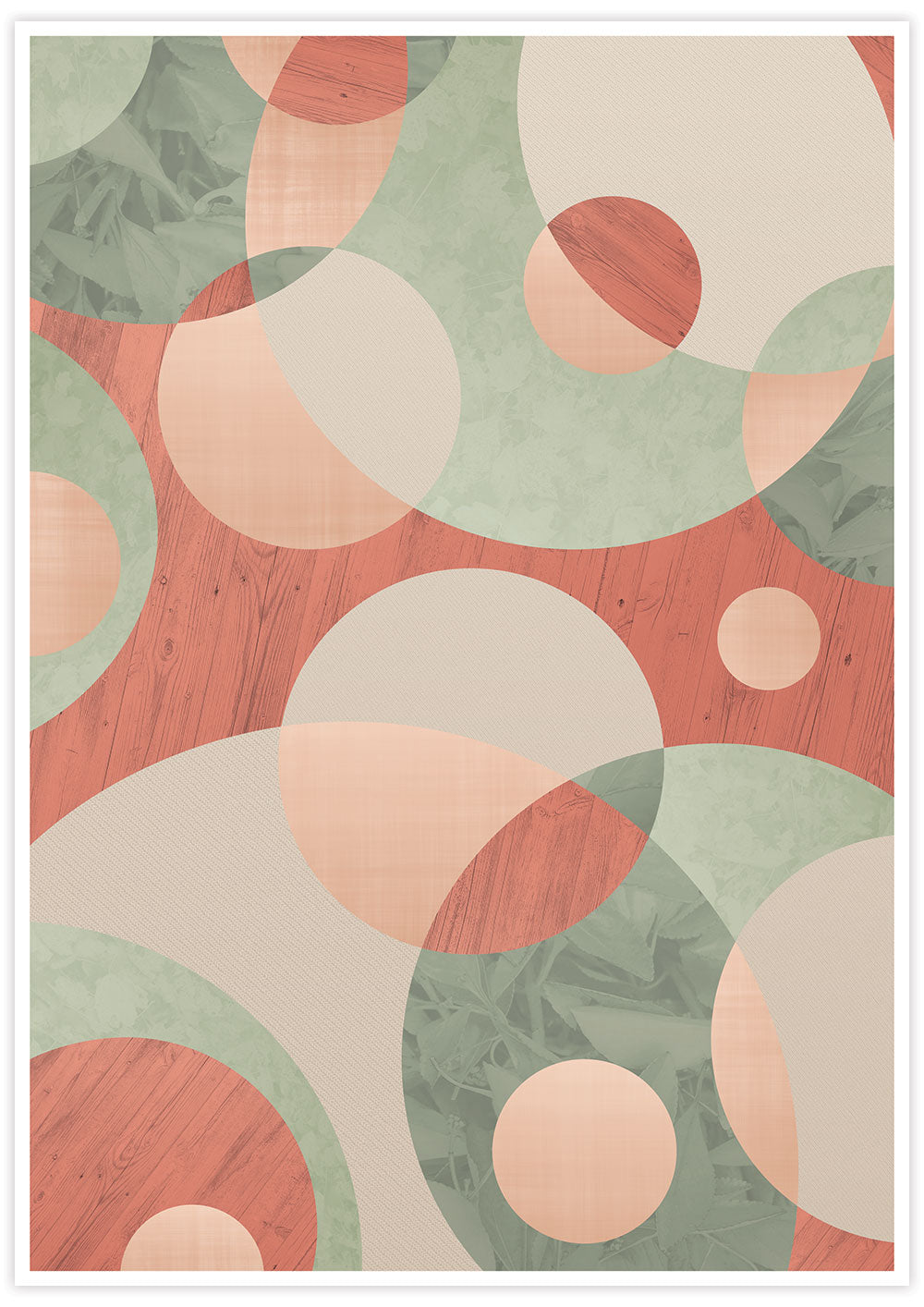 Muted Natural Circle Art Print