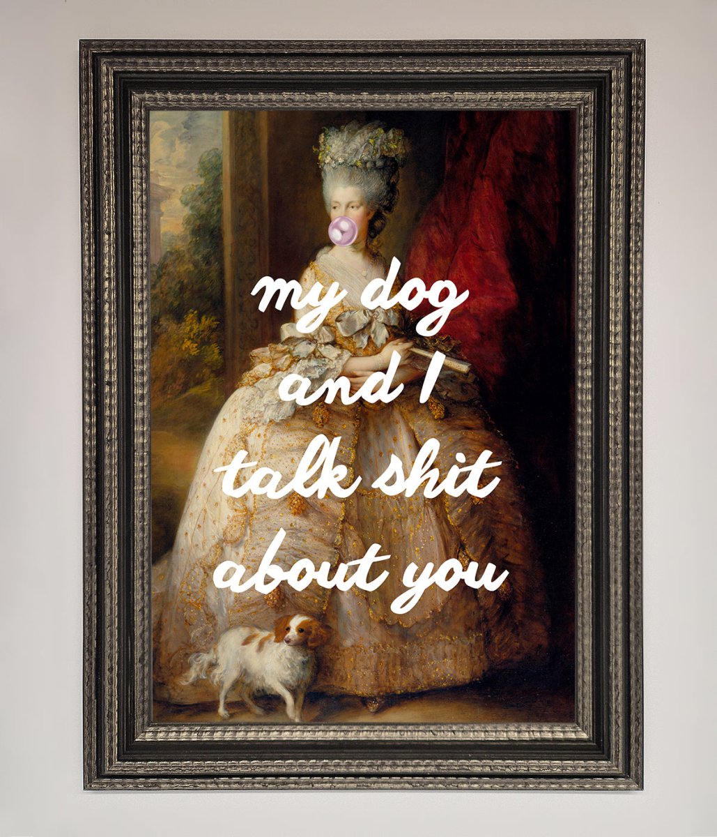 My Dog And I Framed Poster