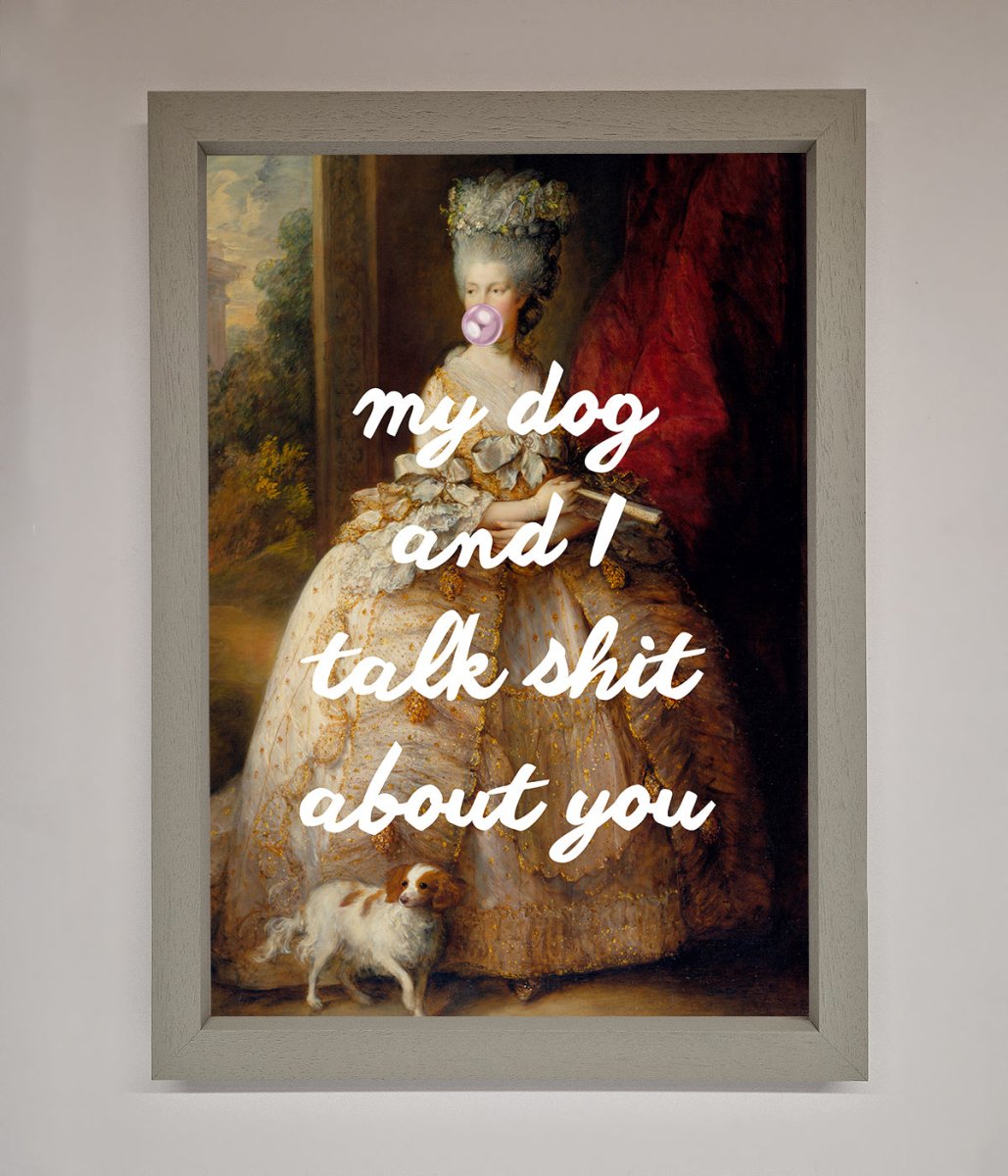 My Dog And I Framed Poster