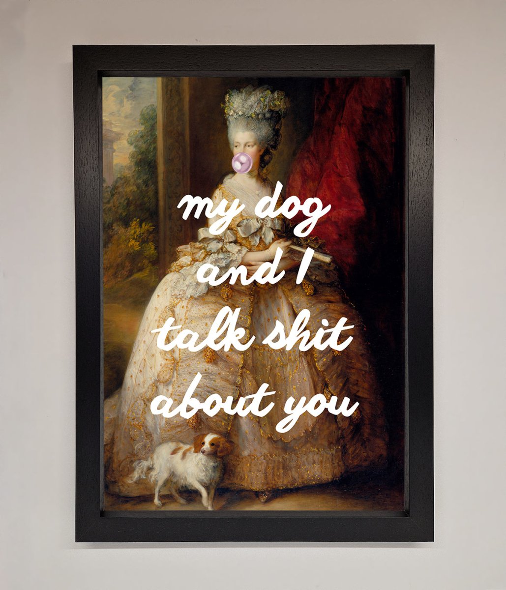 My Dog And I Framed Poster