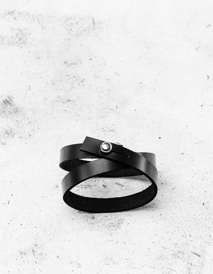 Stella Soomlais Leather Wristband - Ethically Handcrafted & Zero Waste Aspiration by Stella Soomlais at www.brixbailey.com