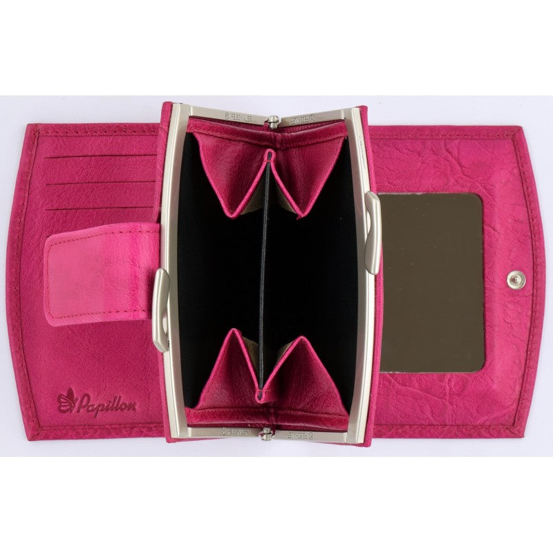 Papillon Leather Women’s Wallet with Mirror – Handcrafted Elegance by Papillon at www.brixbailey.com