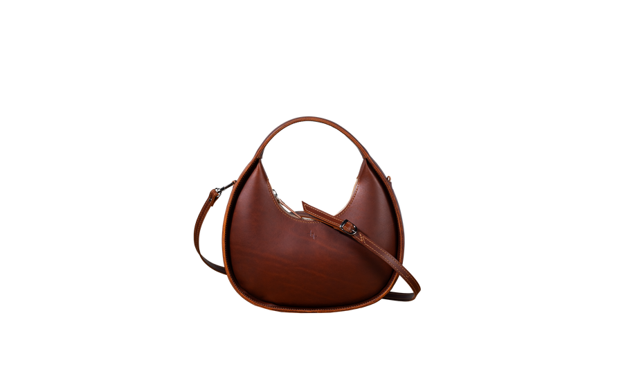 Elegant Mini Moon Sling Bag – Versatile & Stylish Leather by Craftory at brixbailey.com