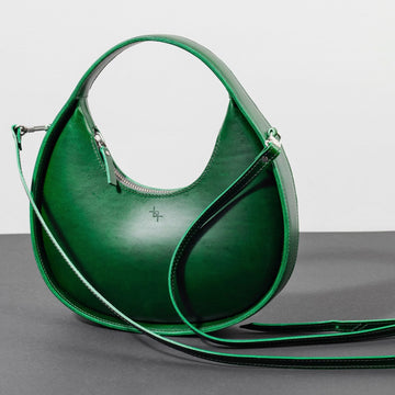 Elegant Mini Moon Sling Bag – Versatile & Stylish Leather by Craftory at brixbailey.com