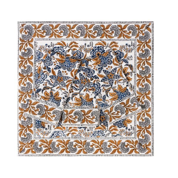 Napkins - Coromandel Nut Blue Set of 4