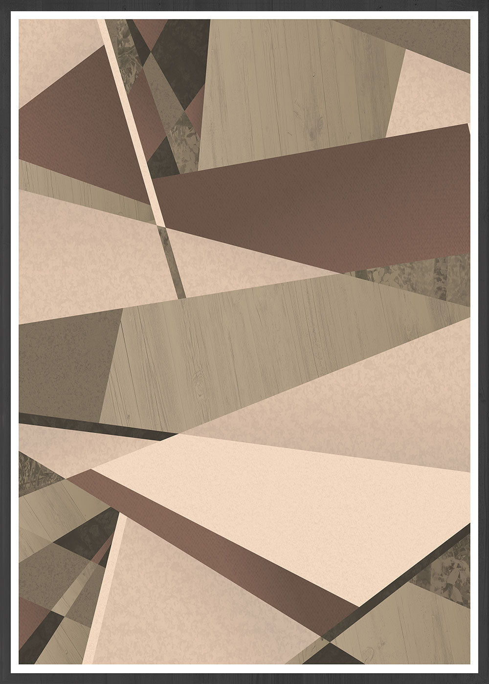 Natural Browns Geometric Nature Art