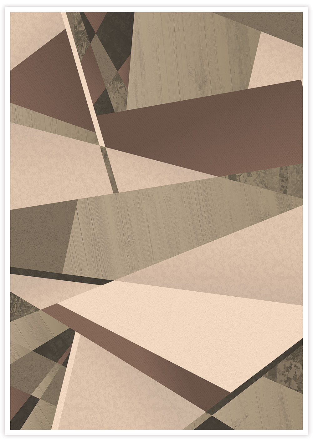 Natural Browns Geometric Nature Art