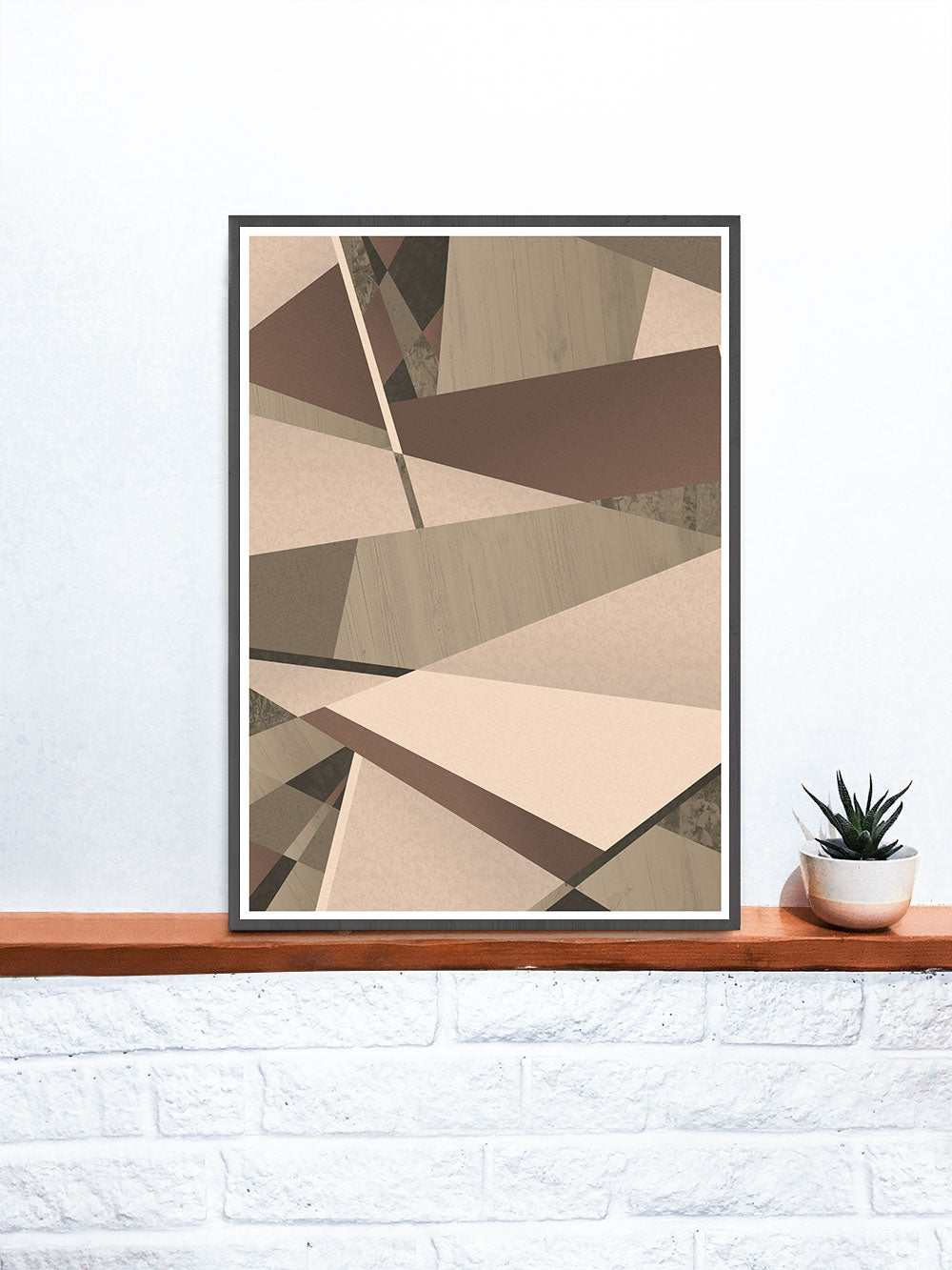 Natural Browns Geometric Nature Art