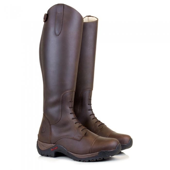 Brown Wool Lined Long Riding Field Boots