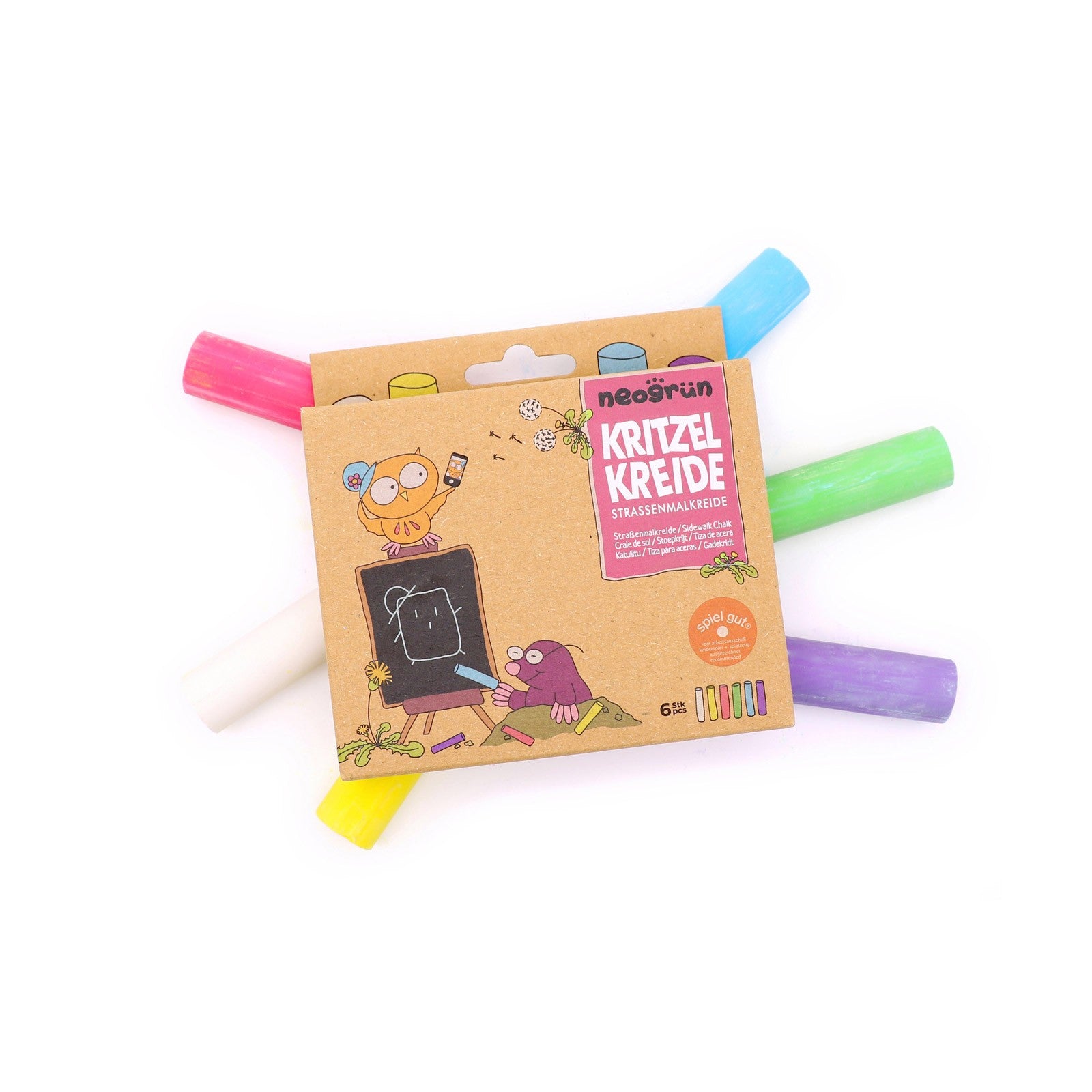 Neogrün Organic Street Chalks – 6pcs