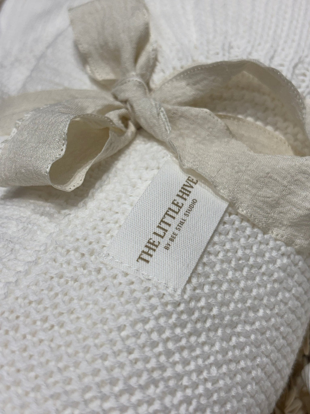 Newborn Knit Gift Box Cream and White 0 to 6 Months