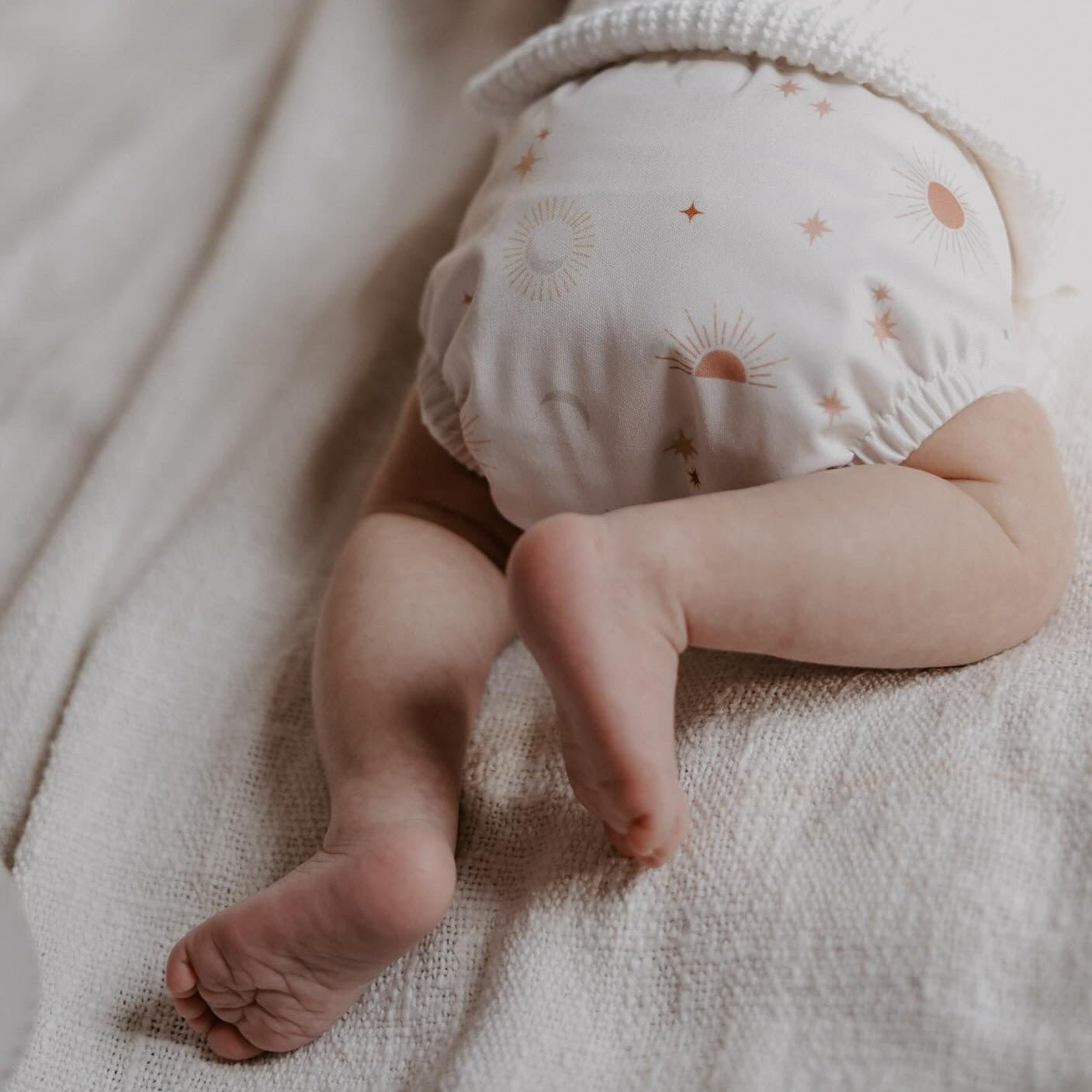 Newborn Reusable Cloth Nappy Bloom