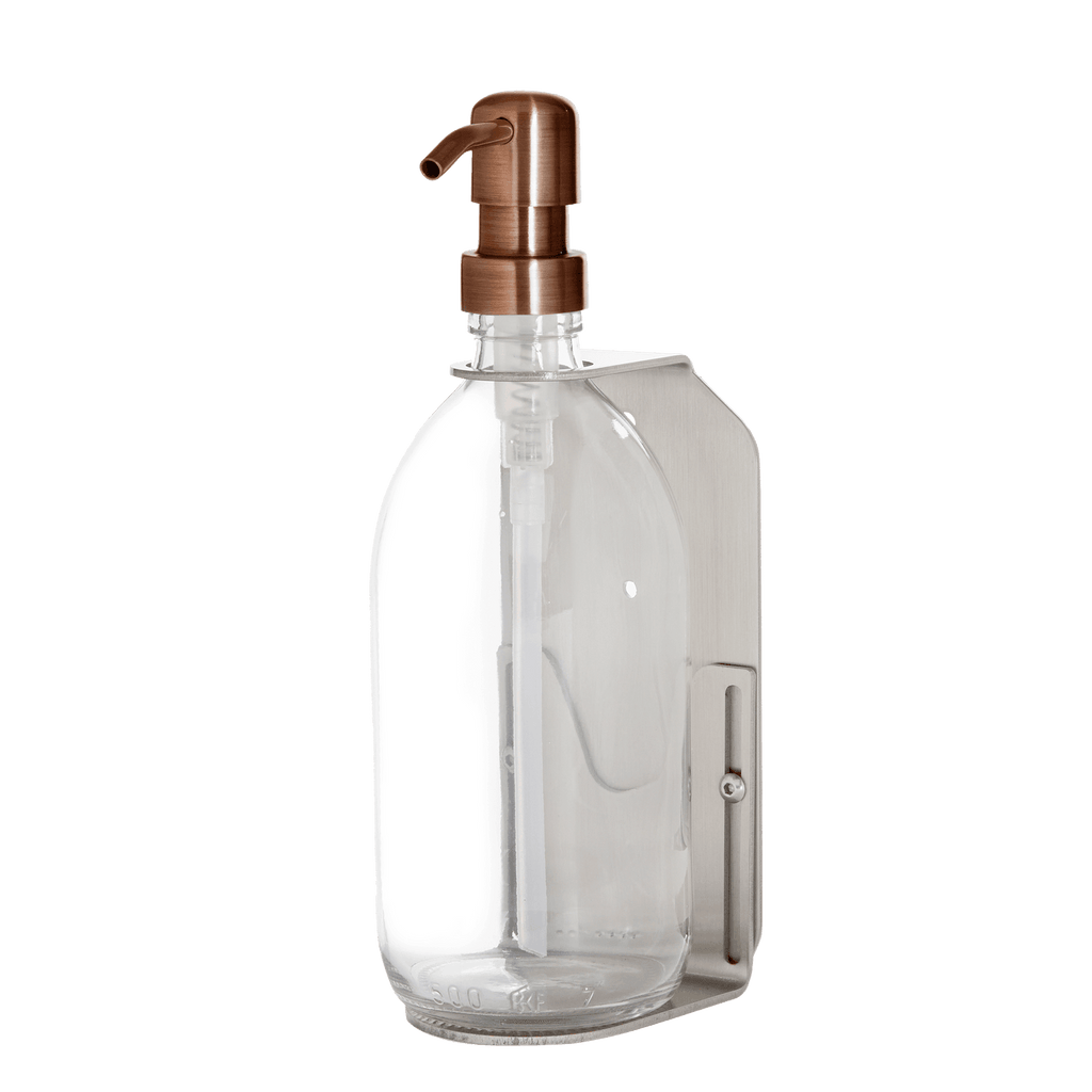 Nickel Single Wall Mounted Soap Dispenser
