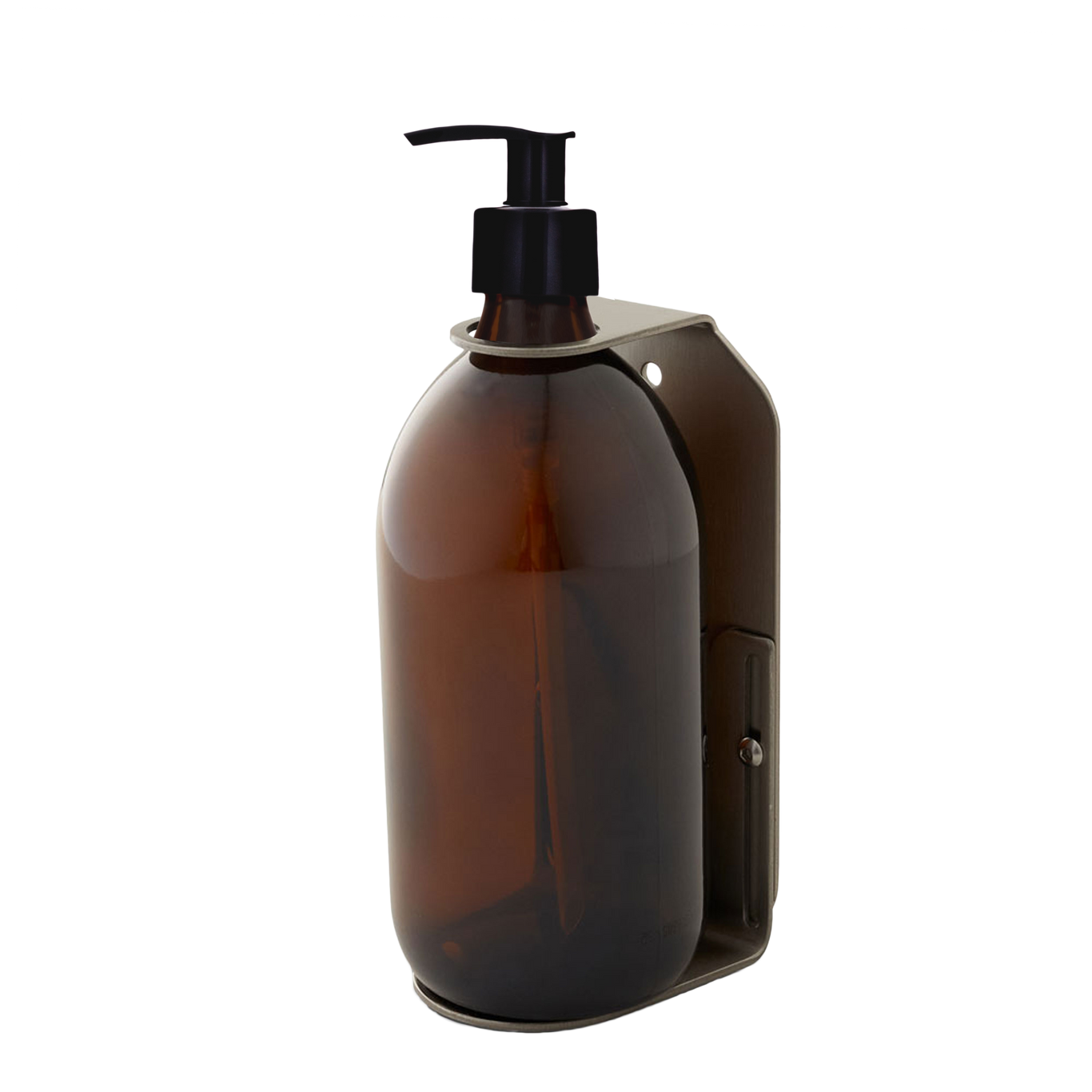 Nickel Single Wall Mounted Soap Dispenser