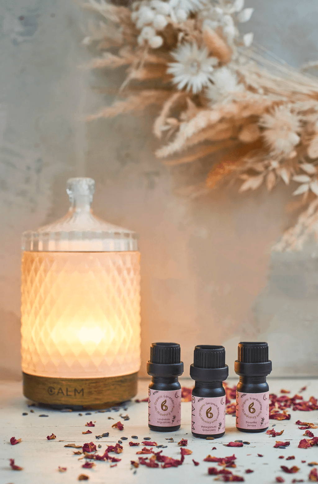 Aroma Diffuser with our Rest Calm Oil Set