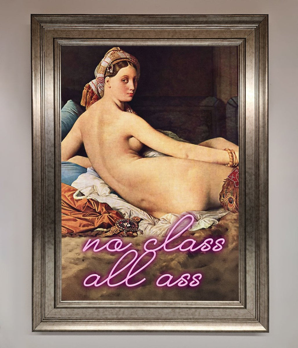 No Class All Ass Framed Print