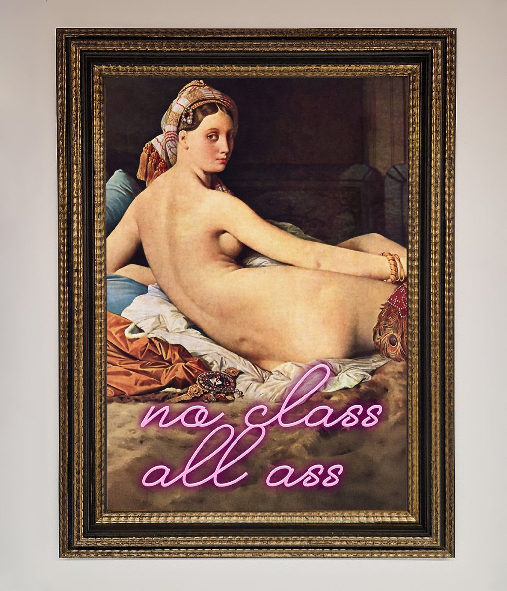 No Class All Ass Framed Print