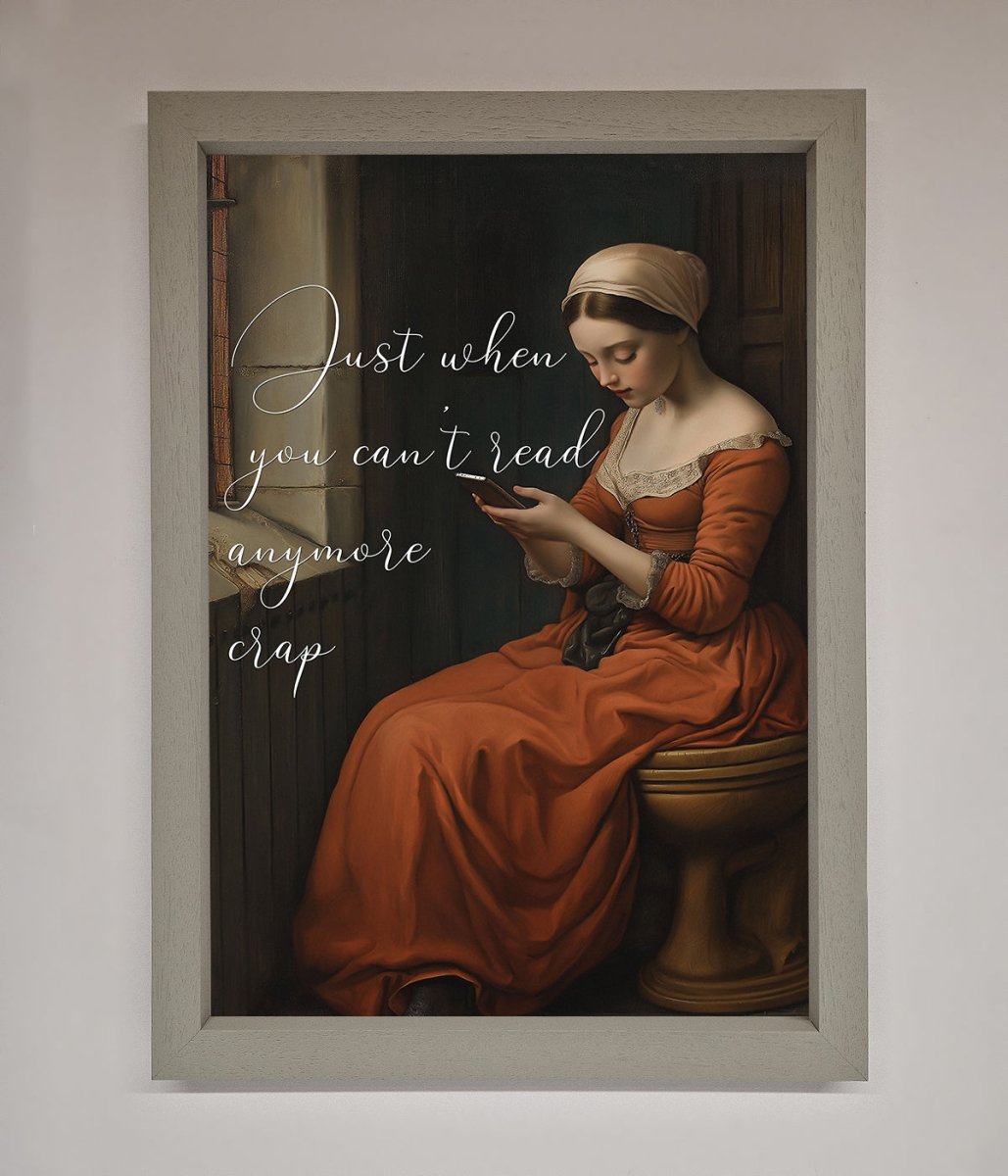 No More Crap Framed Poster